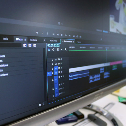 Master in editing video